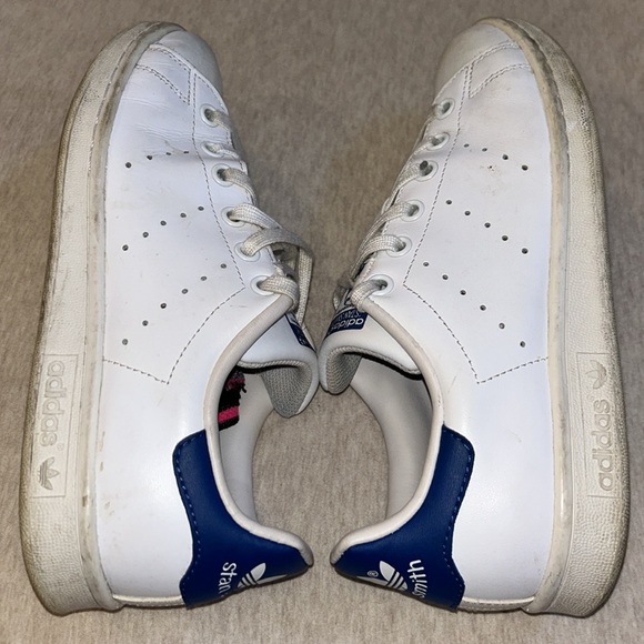 Adidas Stan Smith White & Blue Size 6/8 - Picture 6 of 6